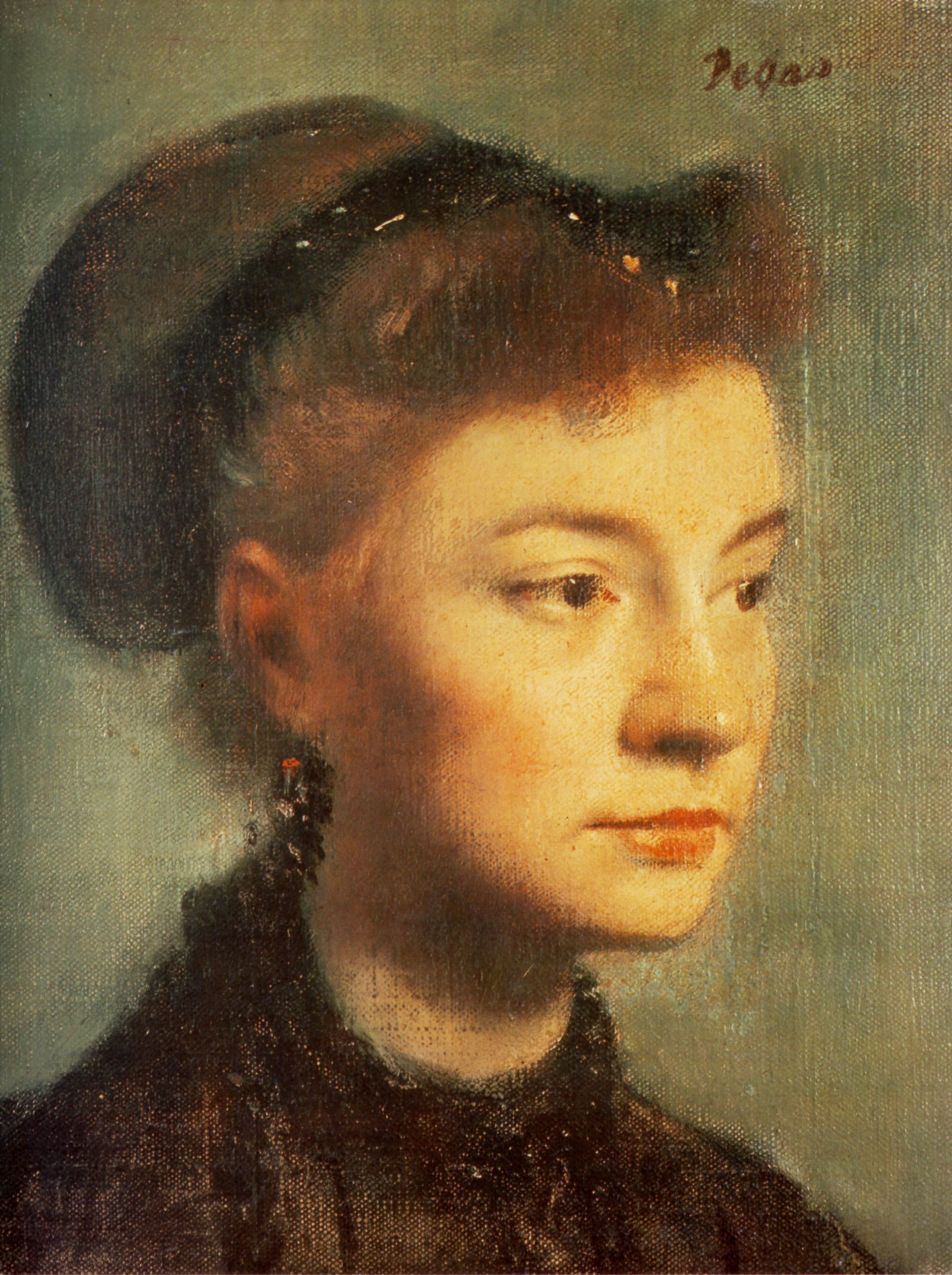 Head of a Young Woman 1867